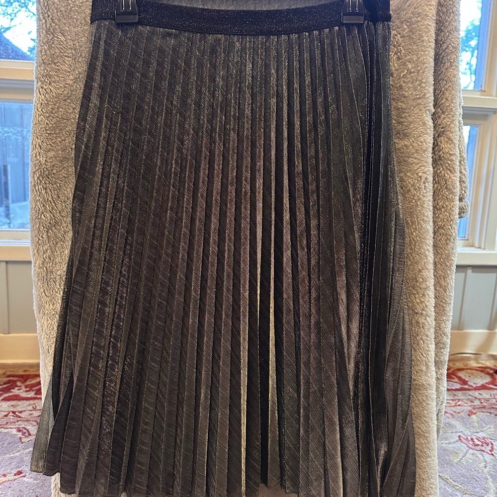 WD.NY Shimmering Black A-Line Skirt